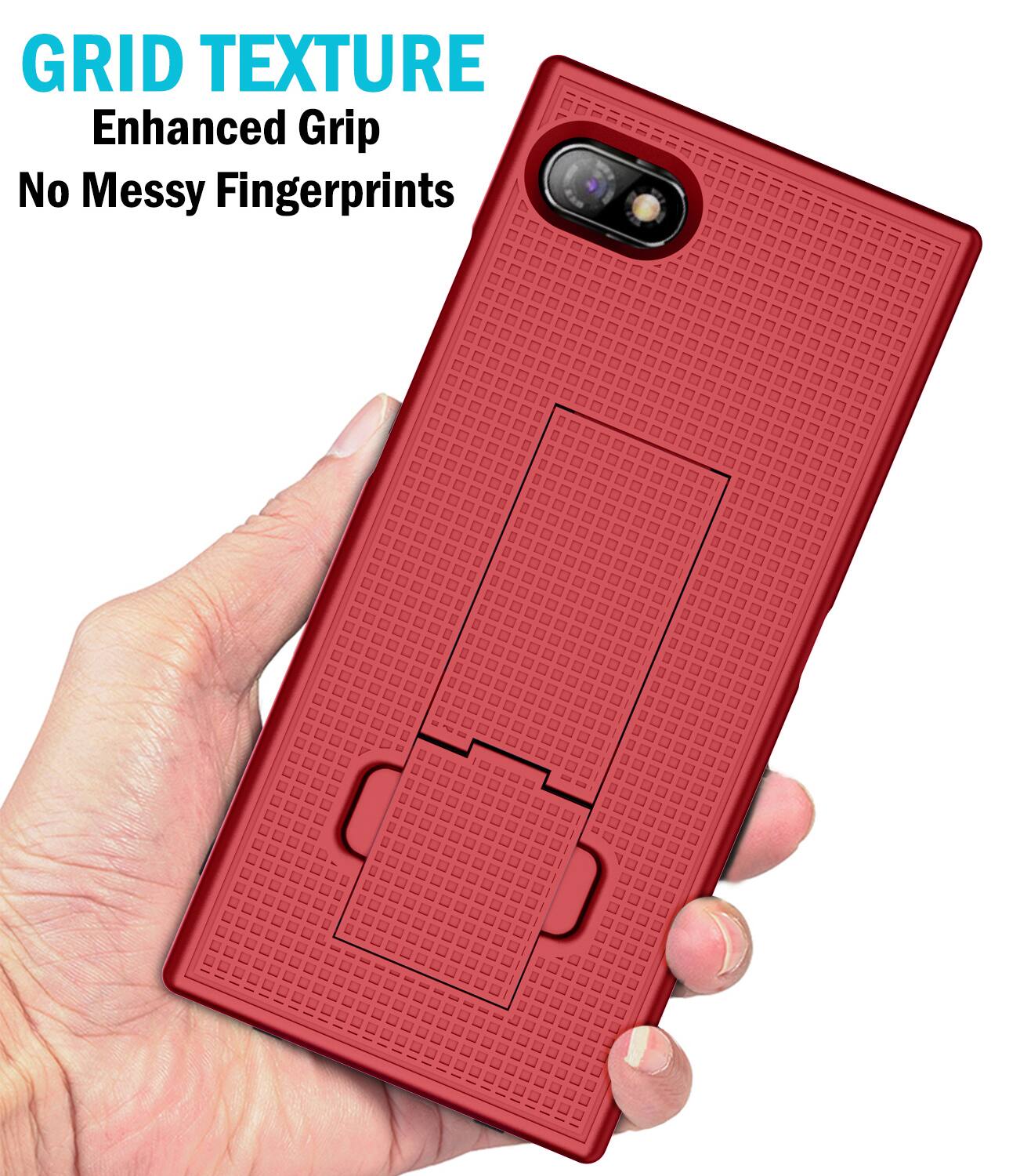 GRID TEXTURE  
Enhanced Grip  
No Messy Fingerprints