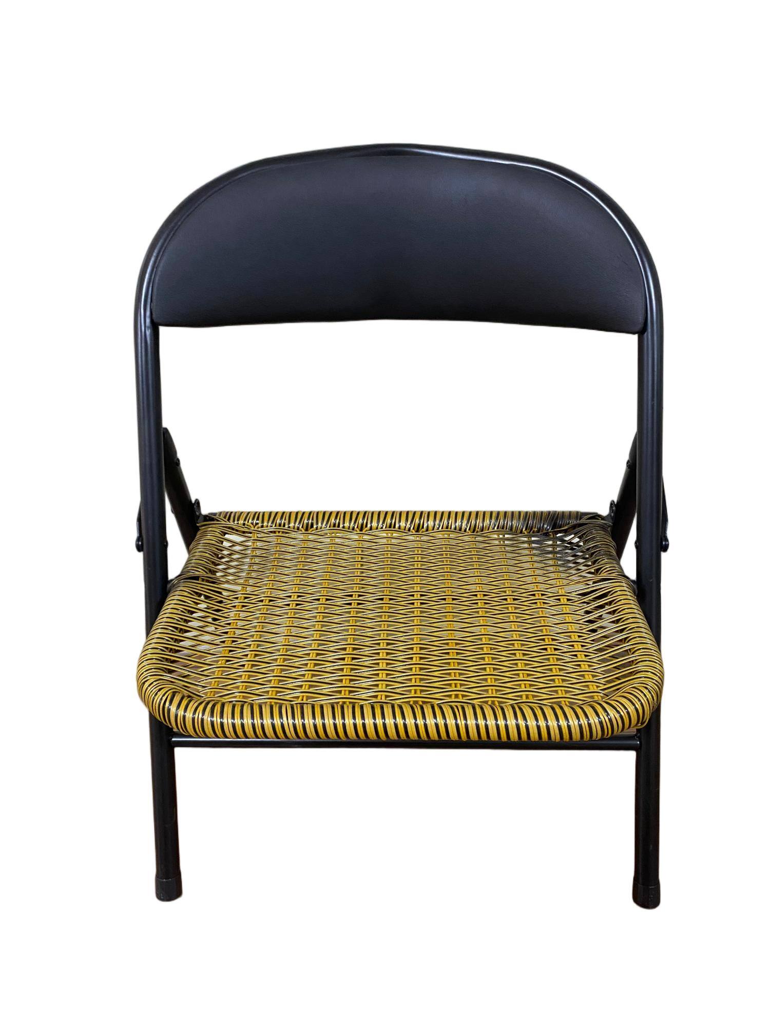 Back. APRILSOUL - Rattan chair set of 4 - Black.