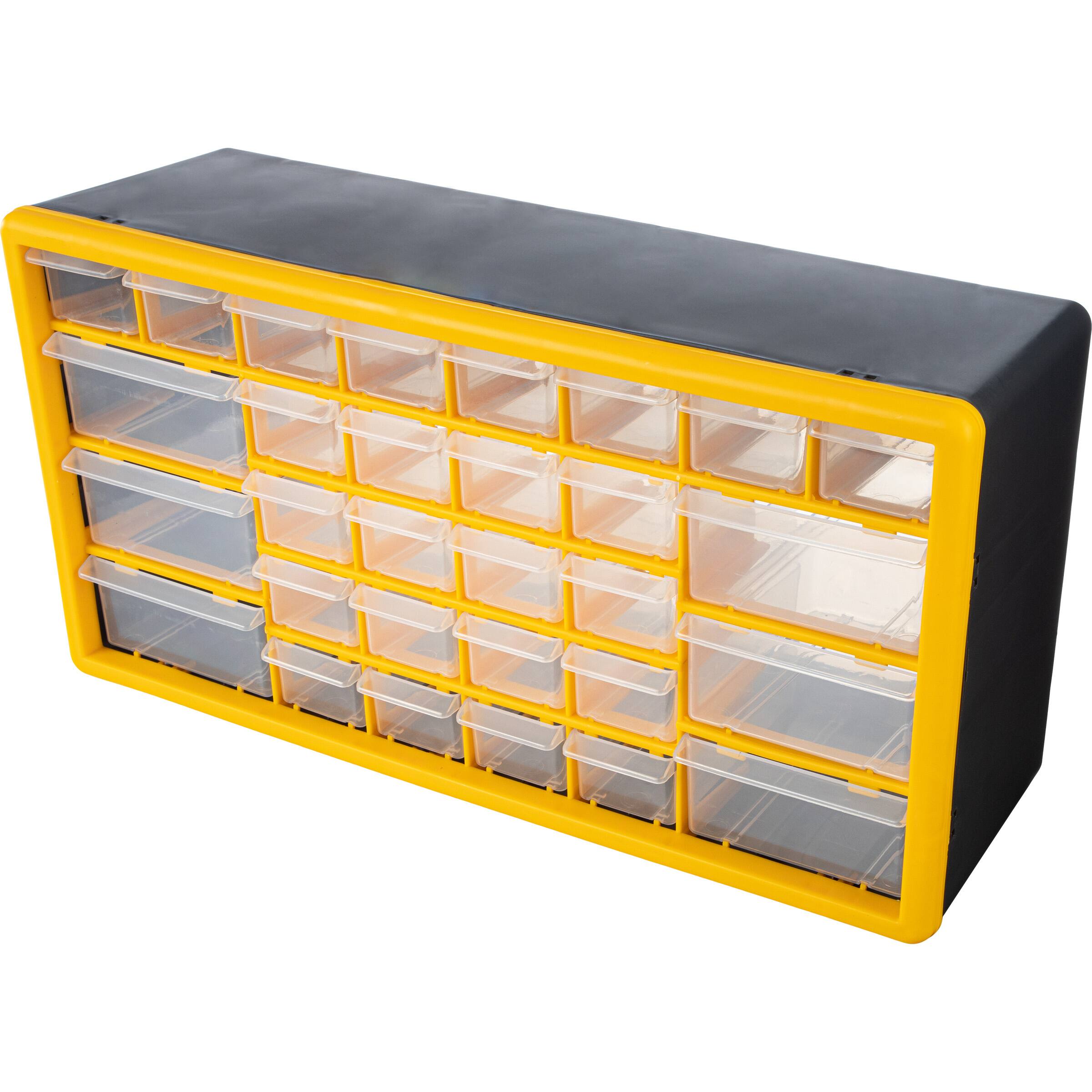 Alt View 1. Stalwart - 30-Drawer Small Part Organizer - Yellow.
