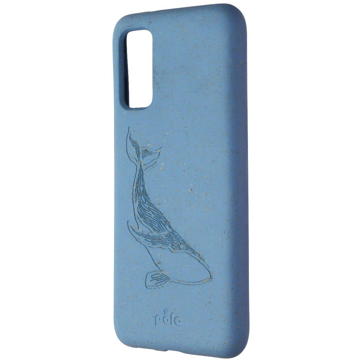 Front. Pela - Pela Case for Samsung Galaxy S20 - Whale / Tidal - Blue.