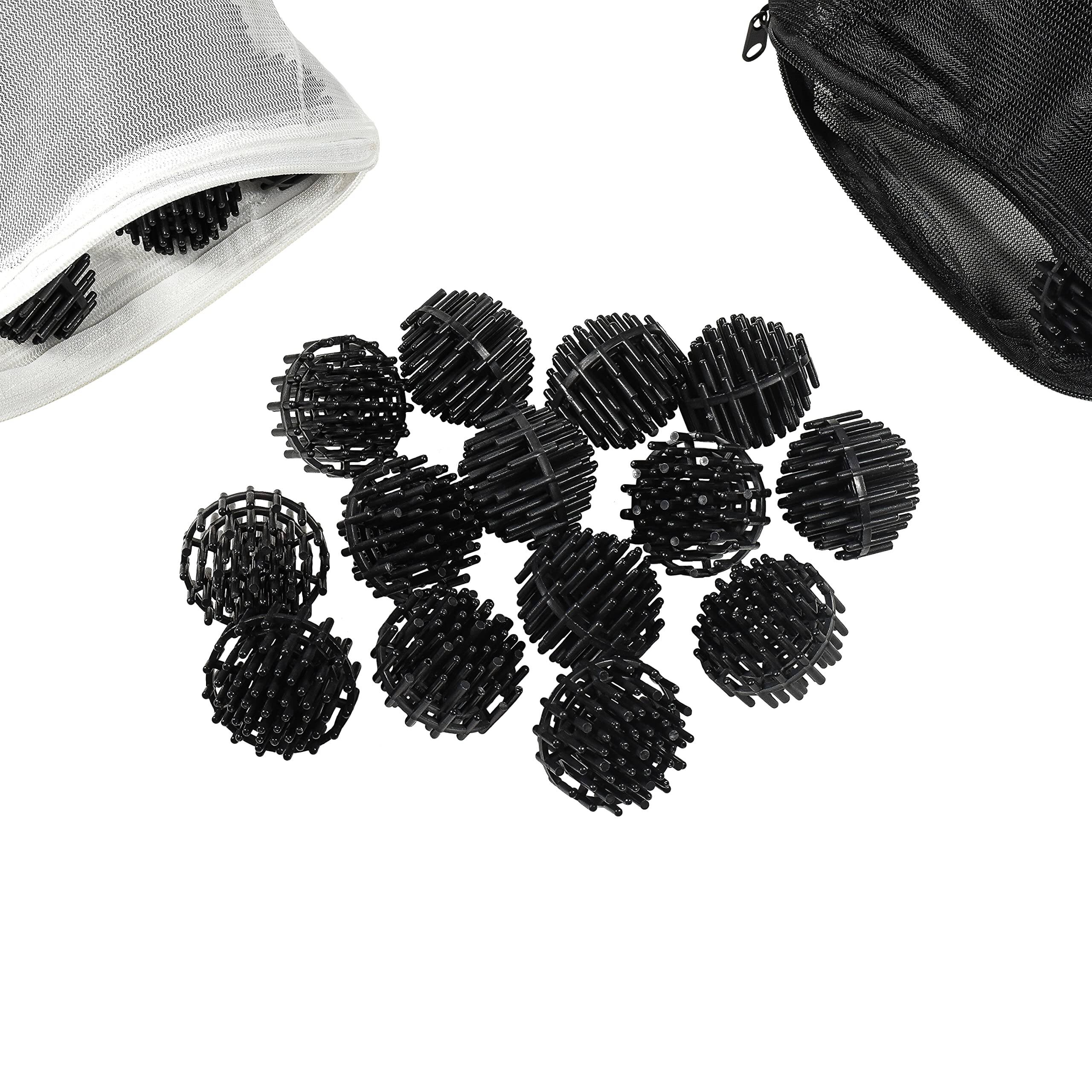 Alt View 5. HQRP - 50 pcs 1.5 in Bio Balls Aquarium Filter Media - Mesh Bag Zipper for HOB, Canister, Pond Filters.