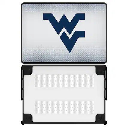 Front. Keyscaper - West Virginia Mountaineers Linen MacBook Case - Pro 14 in - Multicolor.