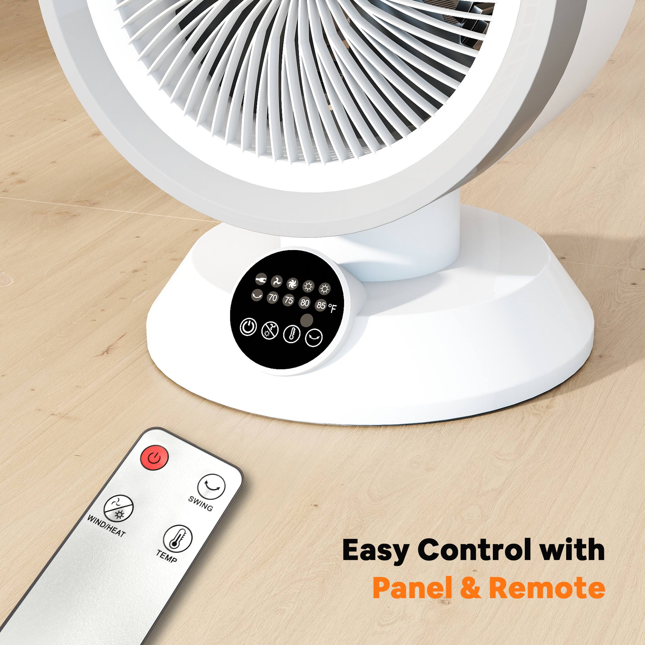 Easy Control with Panel & Remote

WIND/HEAT SWING TEMP

2 70 15 80 85 X B G