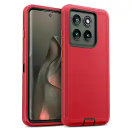 Entronix - Heavy Duty Case for Motorola Moto G Stylus 2025 - Triple-Layer Protection - Red
