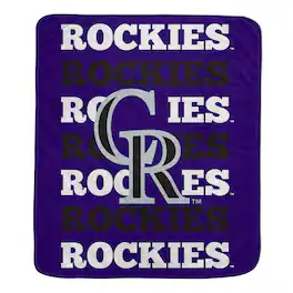 Pegasus - Colorado Rockies 60'' x 70'' Logo Wordmark Plush Blanket - Multicolor
