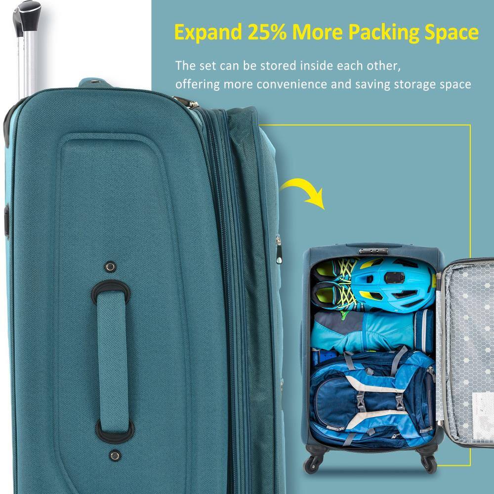 Expand 25% More Packing Space

The set can be stored inside each other, offering more convenience and saving storage space.