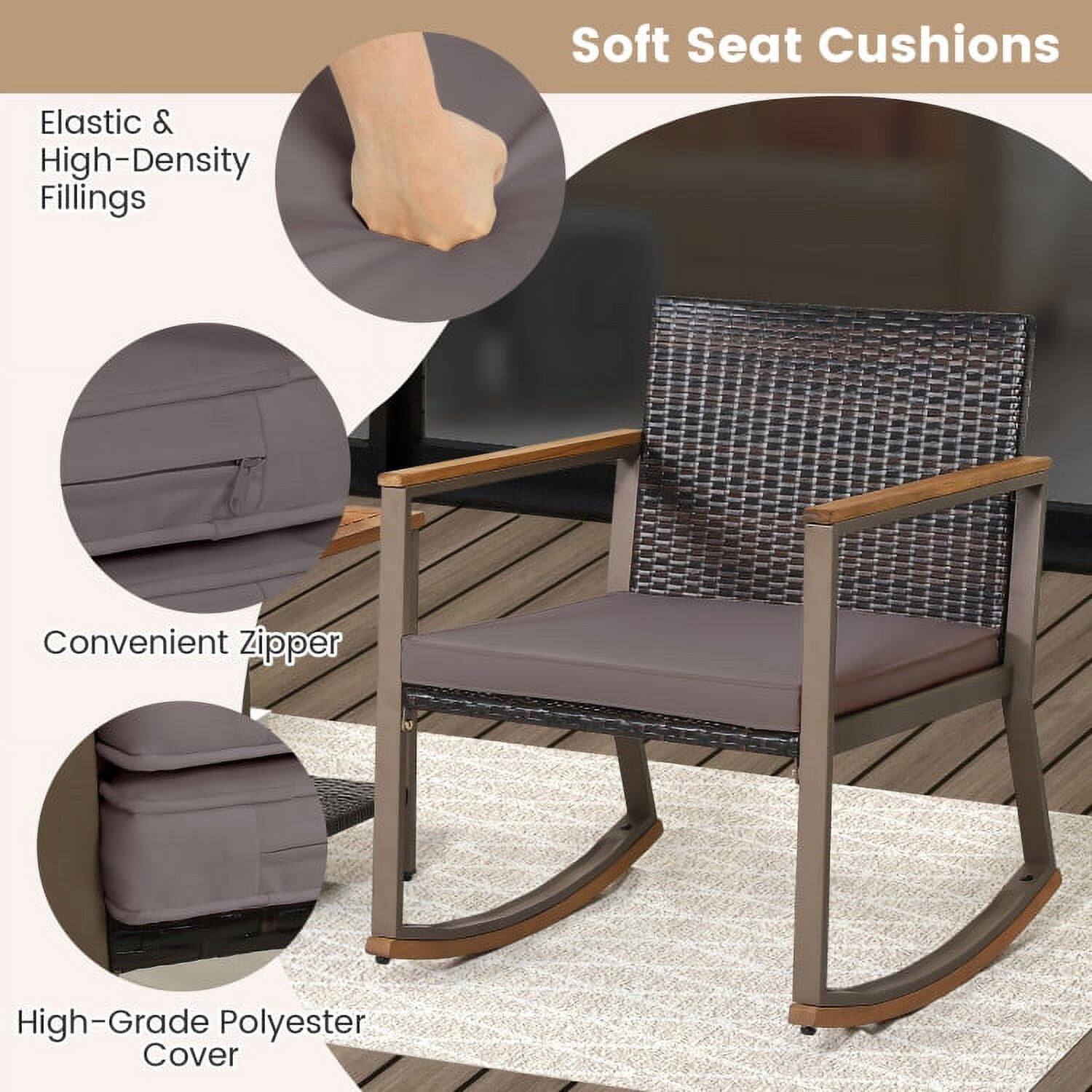 Soft Seat Cushions  
Elastic & High-Density Fillings  
Convenient Zipper  
High-Grade Polyester Cover