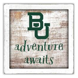 Fan Creations - Baylor Bears 14'' x 13'' Adventure Awaits Money Box - Multicolor