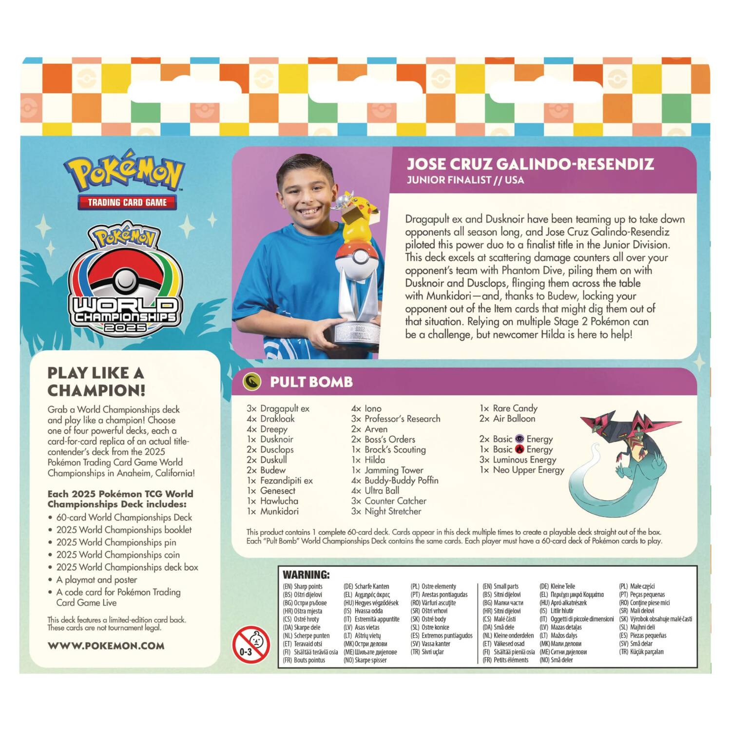 games world pokemon cards Pokémon TCG: 2023 TCG Championships Deck : Toys & edition card back Pokémon Trading Card Game