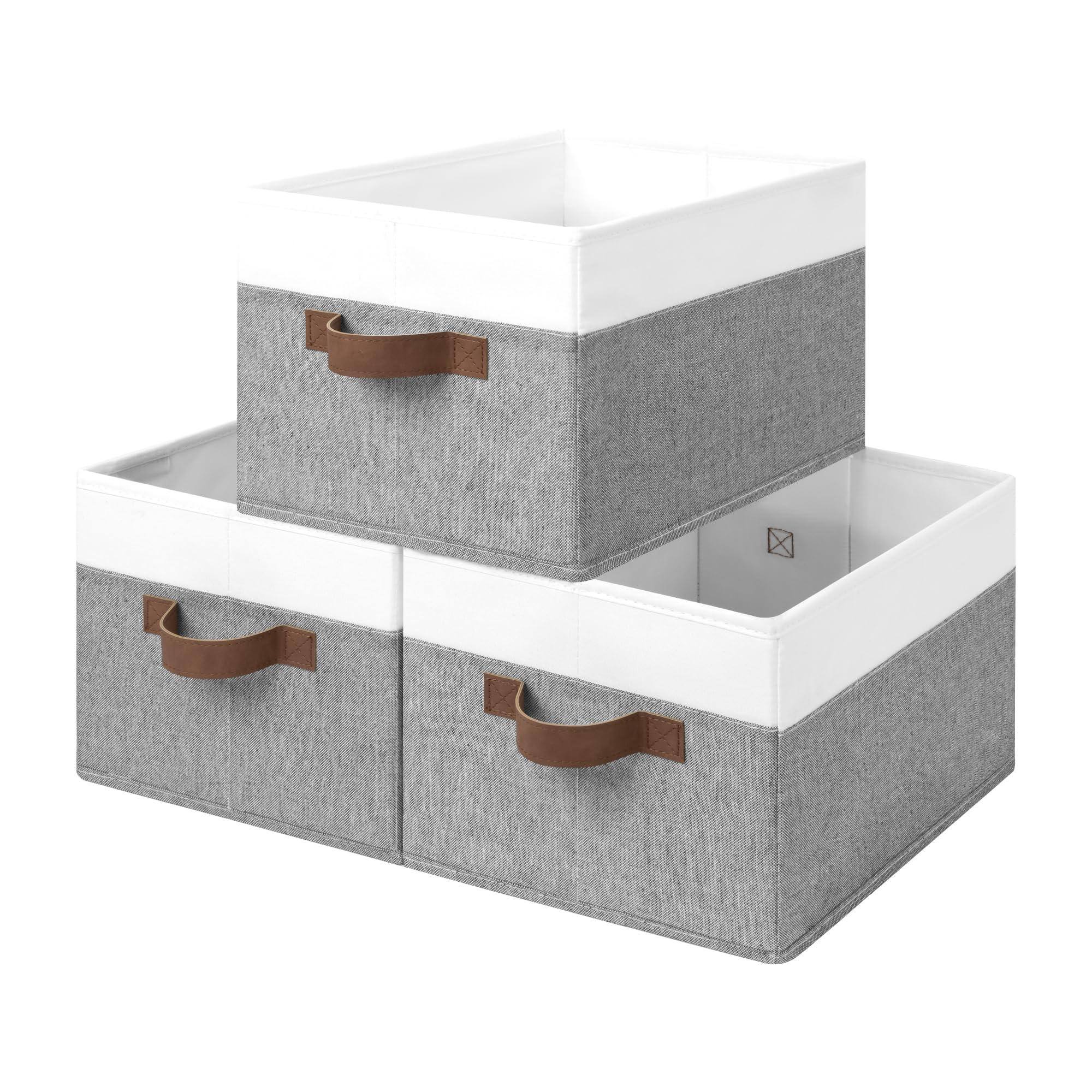 Gray and White Large