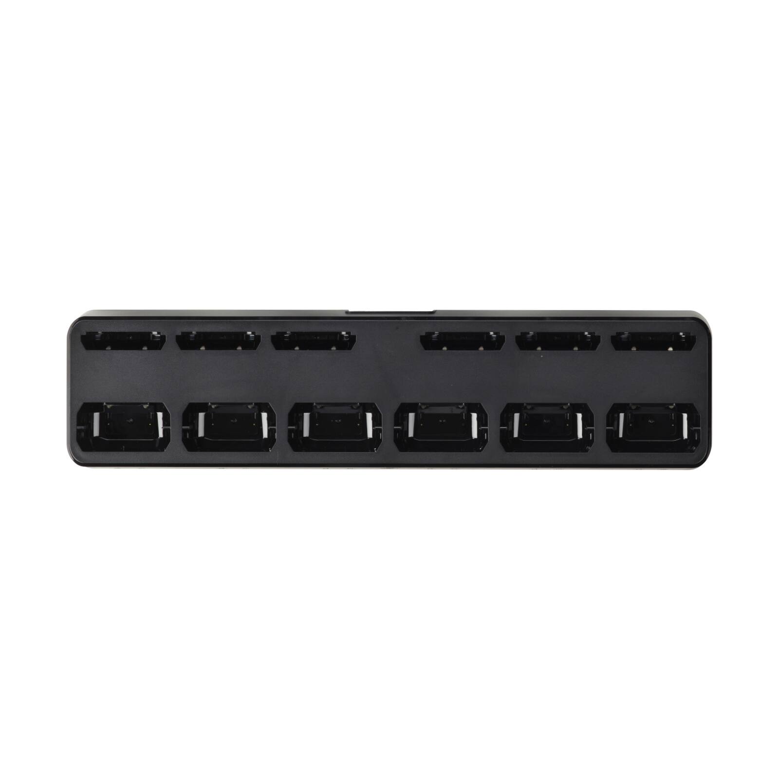 Angle. Cobra - Cobra - Six-Dock Charger for Cobra Performa Business Radios, with charging cable - Black.