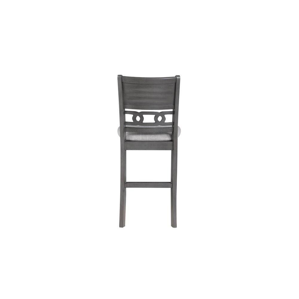 Alt View 8. New Classic Furniture - Gia 3-Piece 42" Wood Counter Drop Leaf Table Set - Grey.