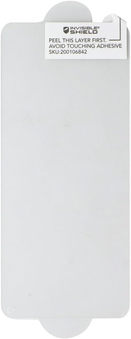 INVISIBLE SHIELD  
PEEL THIS LAYER FIRST.  
AVOID TOUCHING ADHESIVE  
SKU: 200106842