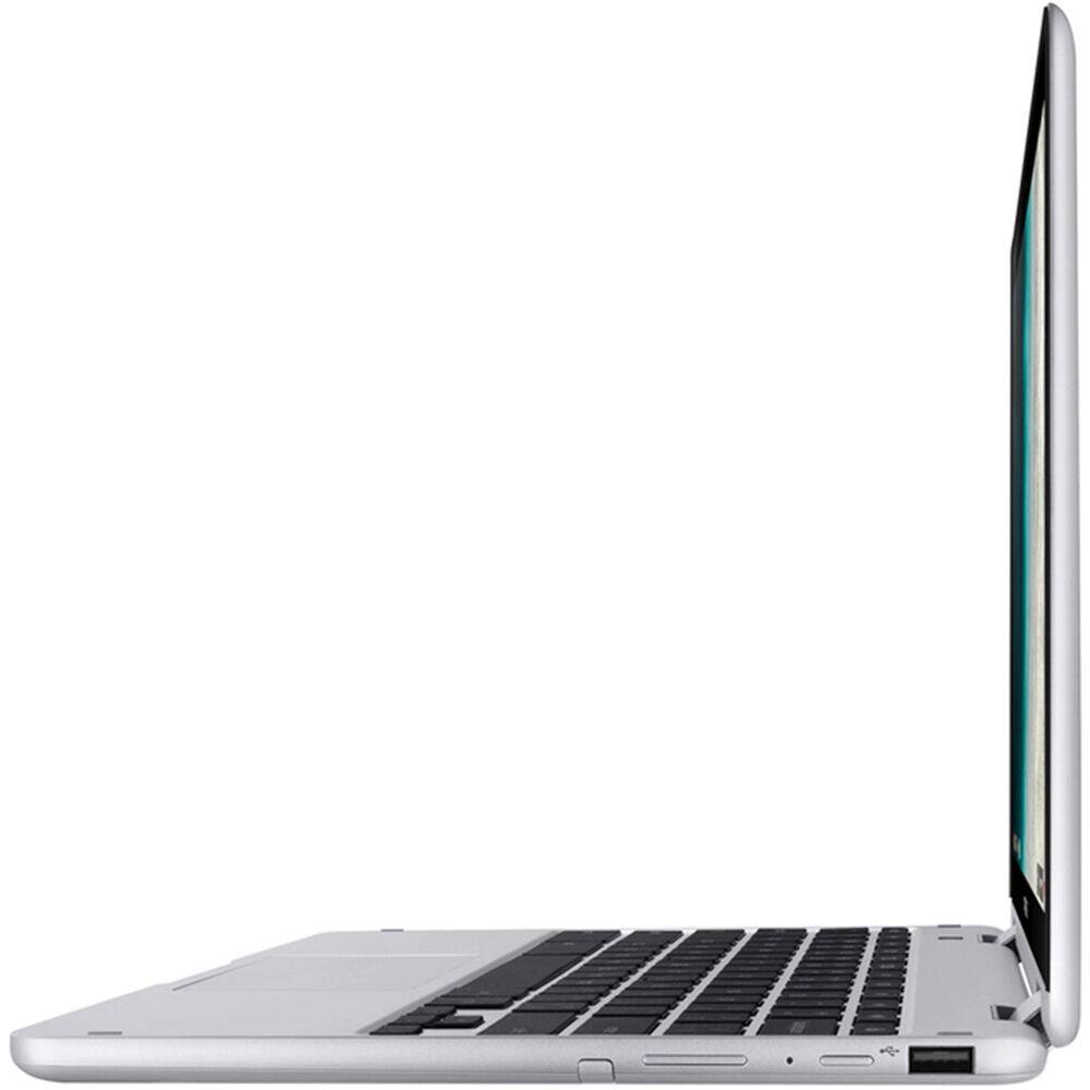 Alt View 4. Samsung - Samsung Chromebook Plus V2 2-in-1 Laptop (12.2" Touch WUXGA Display, 4GB LPDDR3, 64GB eMMC, Chrome OS) w/256GB Card - Light Titan.