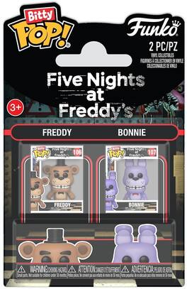 Funko - Bitty POP!: Five Nights at Freddy's 2-Pack - Freddy & Bonnie (FNAF) - Collectibles - Multicolor