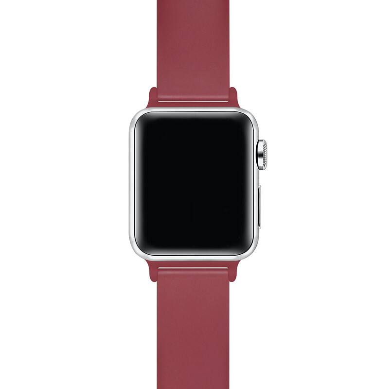 Back. Posh Tech - Silicone Band for Apple Watch - Cranberry Juice.