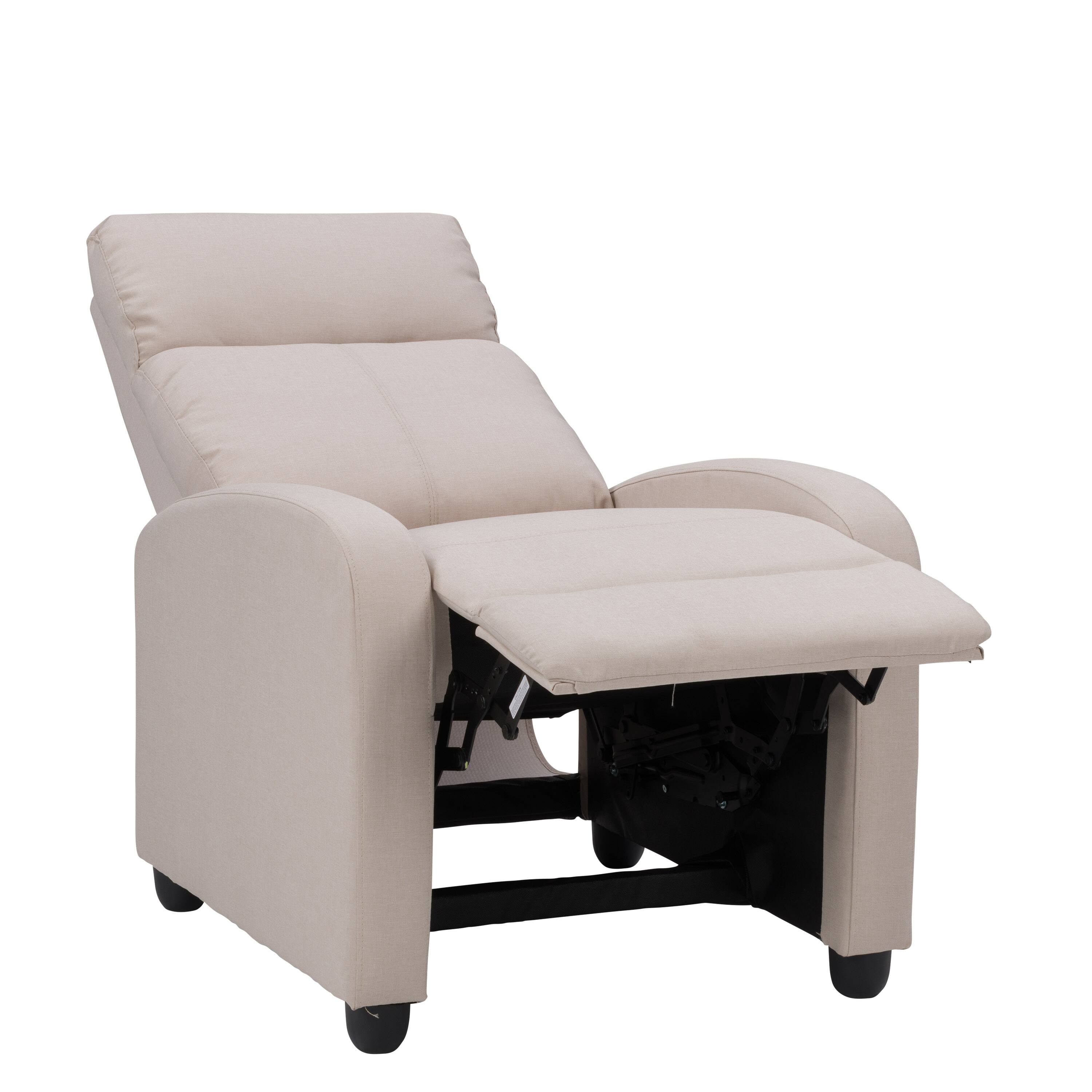 Alt View 13. CorLiving - Oren Fabric Recliner - Beige.