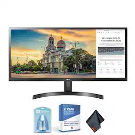 LG - 29 Inch Class 21:9 UltraWide Full HD IPS LED Monitor with AMD FreeSync (29" Diagonal) + Cleaning Kit + 2 Year Acciden - Monitor with 2 Year Accidental Warranty
