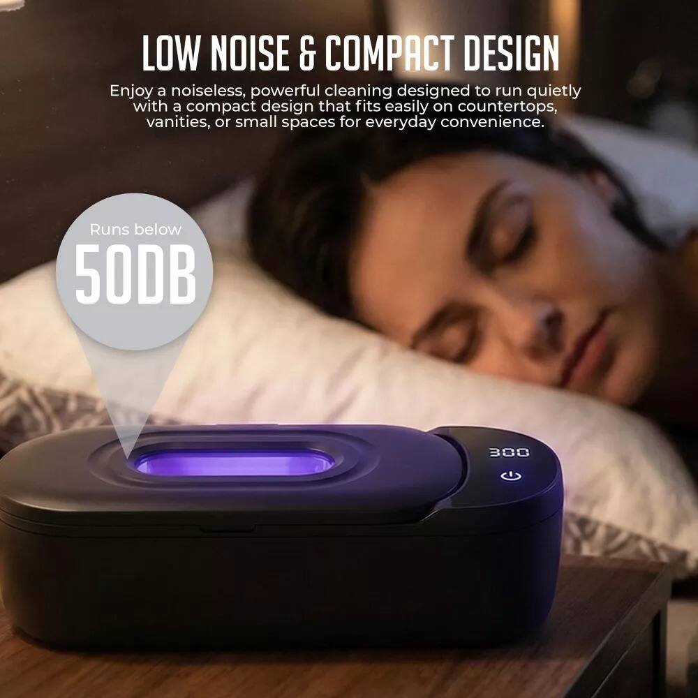 LOW NOISE & COMPACT DESIGN

Enjoy a noiseless, powerful cleaning designed to run quietly with a compact design that fits easily on countertops, vanities, or small spaces for everyday convenience.

Runs below 50DB