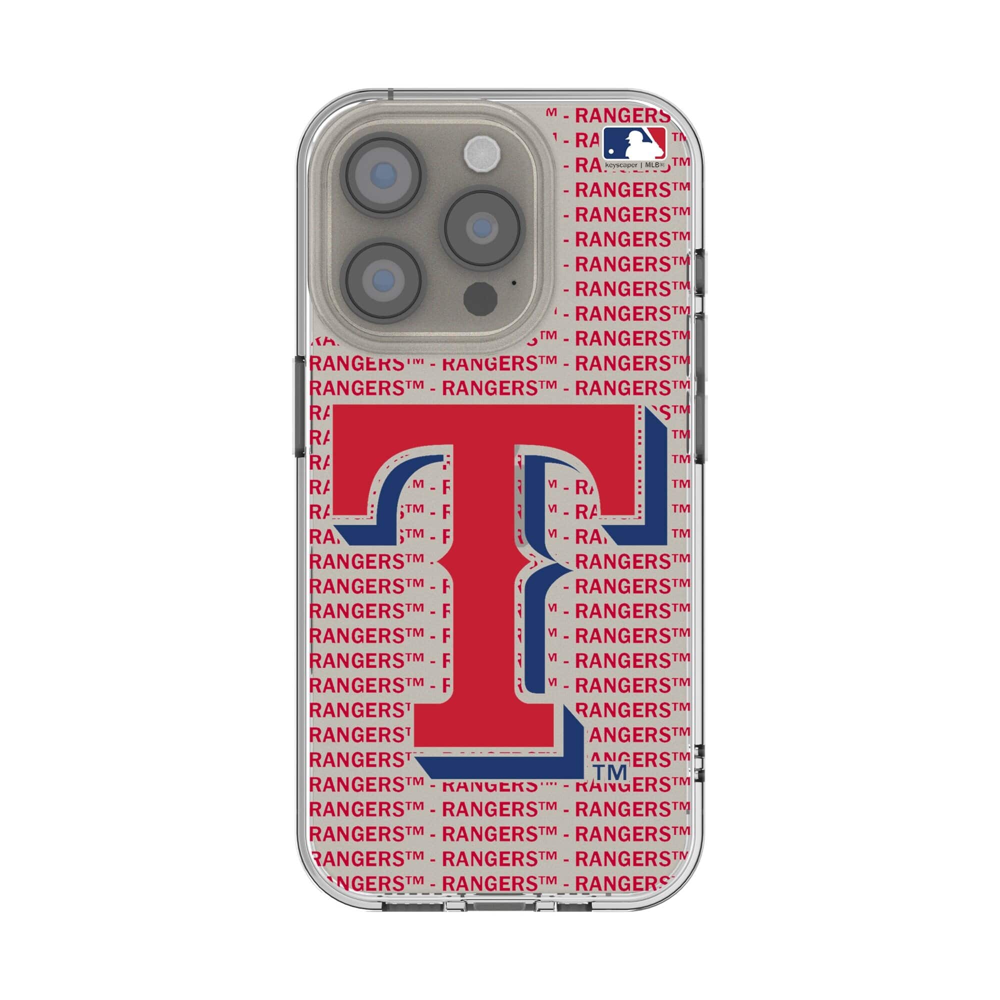 Keyscaper - MLB - Texas Rangers Text Backdrop Clear iPhone Case - 12/12 Pro - Multicolor price history on PriceWatchPro