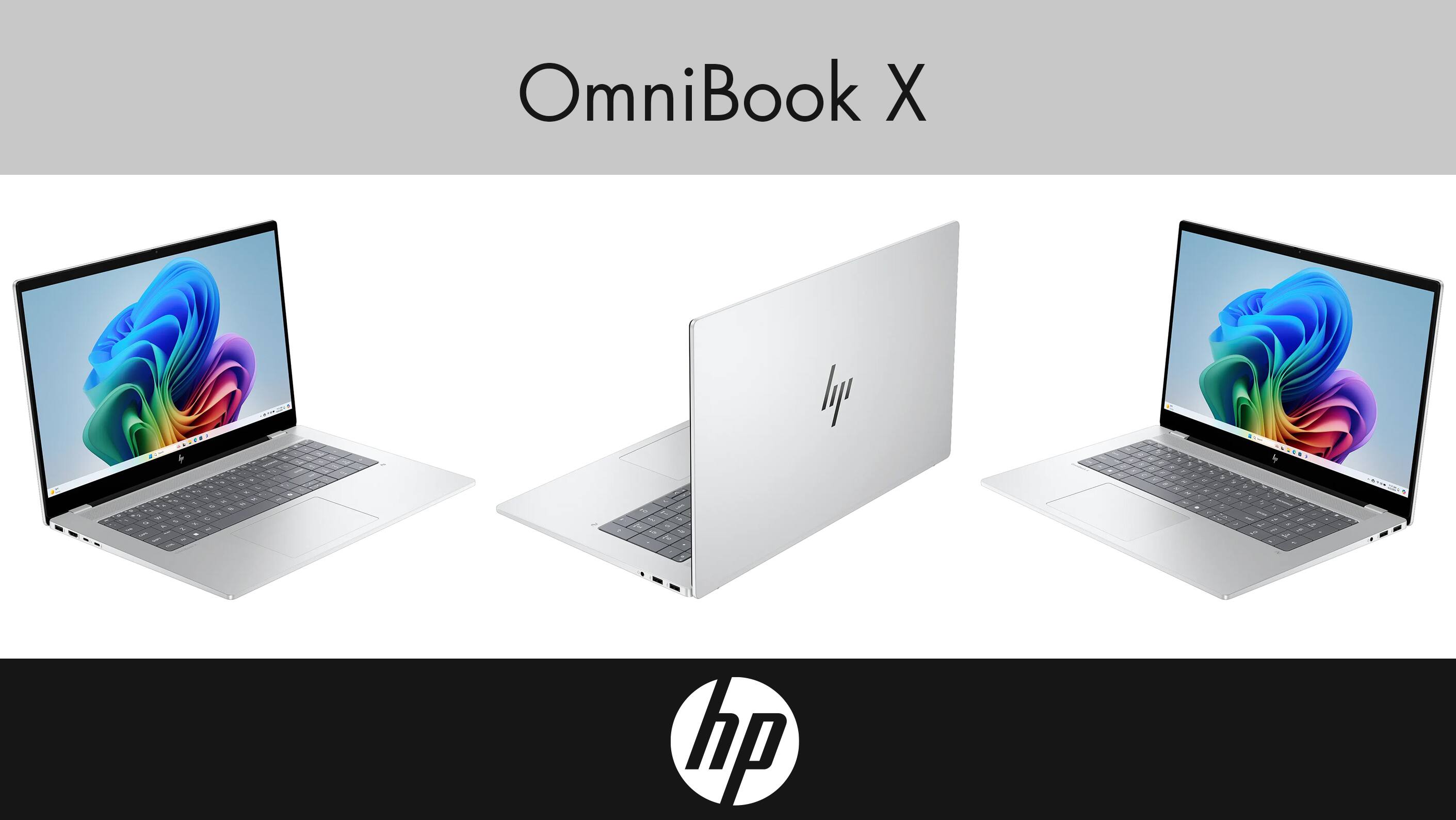 Alt View 1. HP - HP OmniBook X 17 Laptop 17.3 FHD (Intel Ultra 7-258V, 32GB LPDDR5X, 2TB PCIe SSD, Win 11 Pro) w/USB Hub - Glacier Silver.