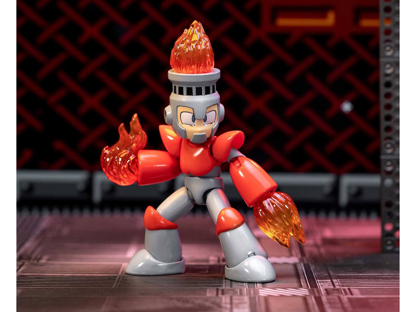 Alt View 3. Jada Toys - Jada Toys - MegaMan - 4.5 Fire Man   - Collectibles - Multicolor.