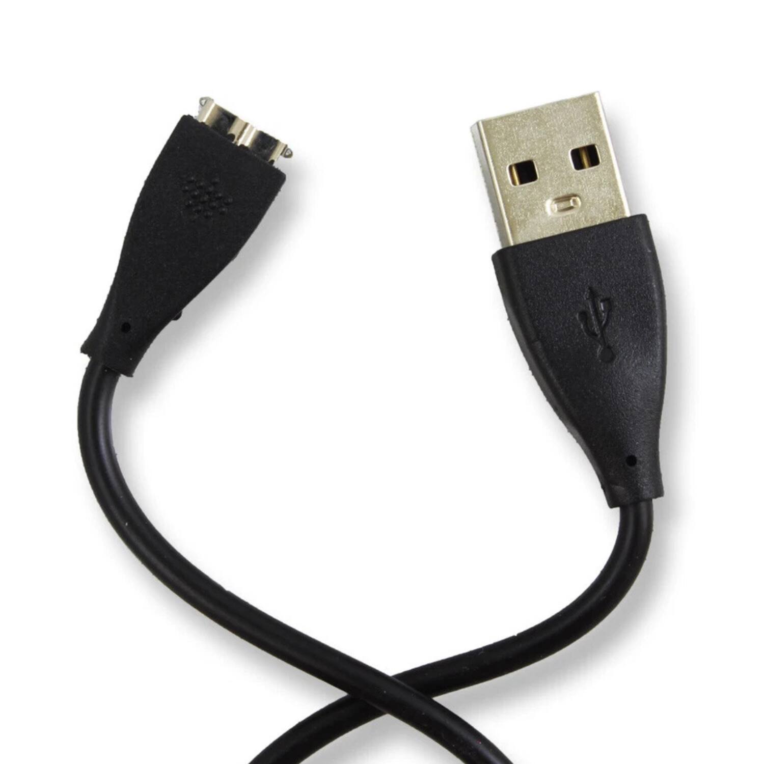 Left. Stock Preferred - USB Charger Cable for Fitbit Charge HR - Black.