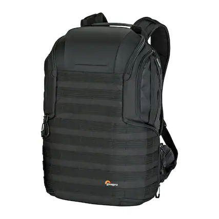 Front. Lowepro - Lowepro ProTactic BP 450 AW 2 Pro 25L Comfortable Modular Backpack (Black) - Black.
