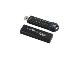 Apricorn - Aegis Secure Key 240GB FIPS 140-2 Level 3 USB 3.0 Flash Drive with PIN & 256bit AES Encryption - Black