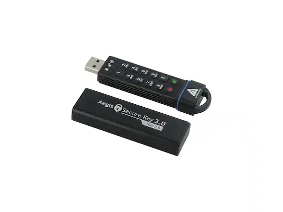 Aegis Secure Key 3.0 USB 3.0
i C 2 abe - 4 ghi 1 9 oUS 8 tuw 3 det 5 0 R 7 pqrs 9 wxyz