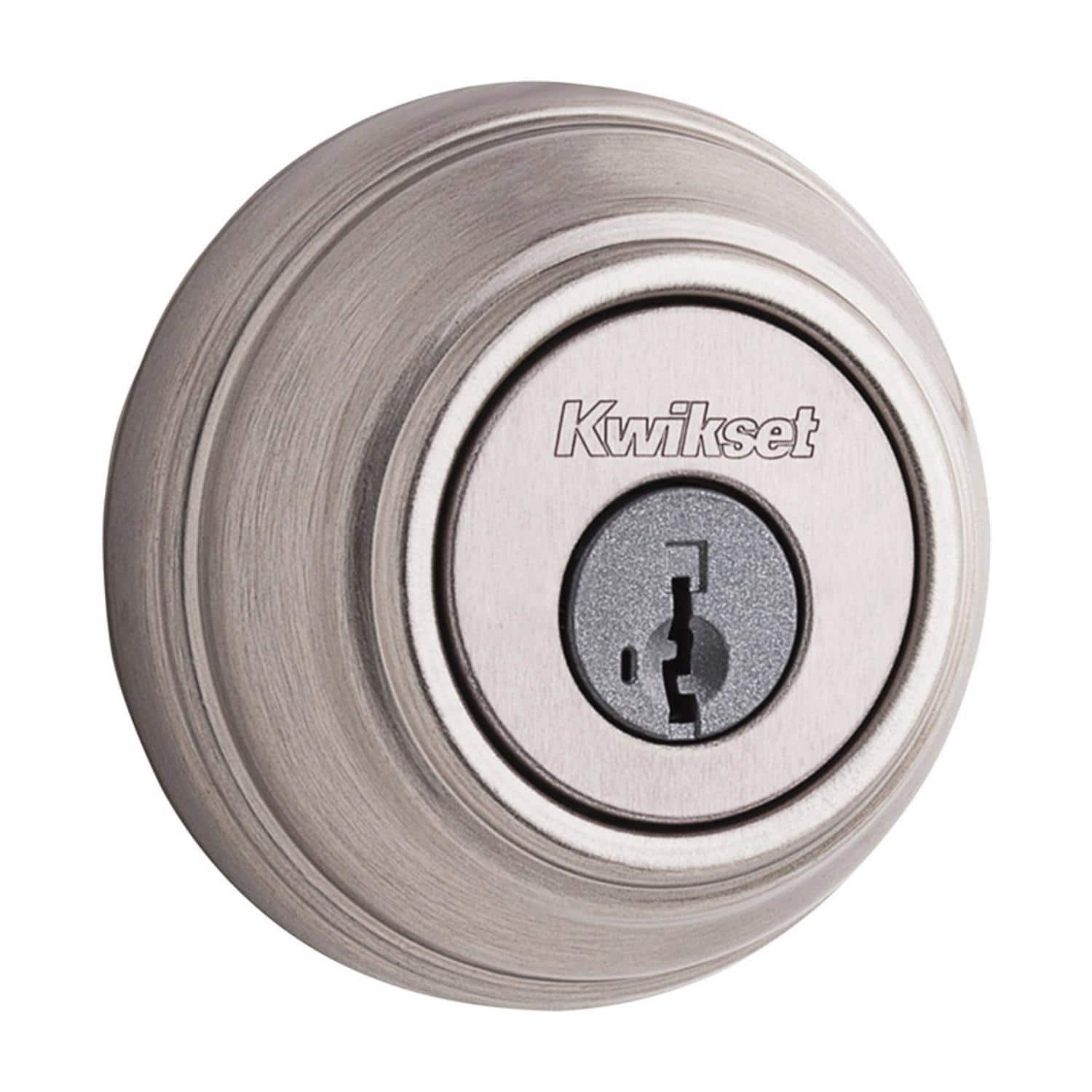 Kwikset - SmartKey Satin Nickel Metal Deadbolt