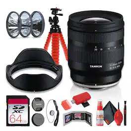 Bundle - Tamron - 11-20mm f/2.8 Di III-A RXD Lens for Fujifilm X - Black