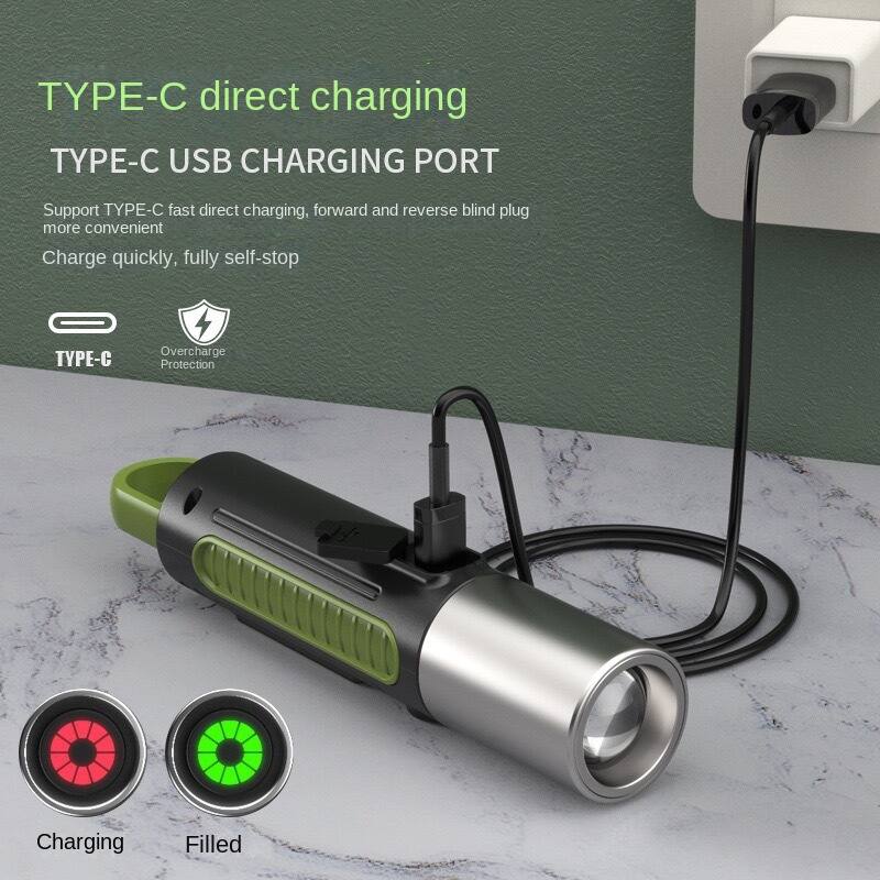TYPE-C direct charging  
TYPE-C USB CHARGING PORT  
Support TYPE-C fast direct charging, forward and reverse blind plug more convenient  
Charge quickly, fully self-stop  
TYPE-C Overcharge Protection  

Charging  
Filled