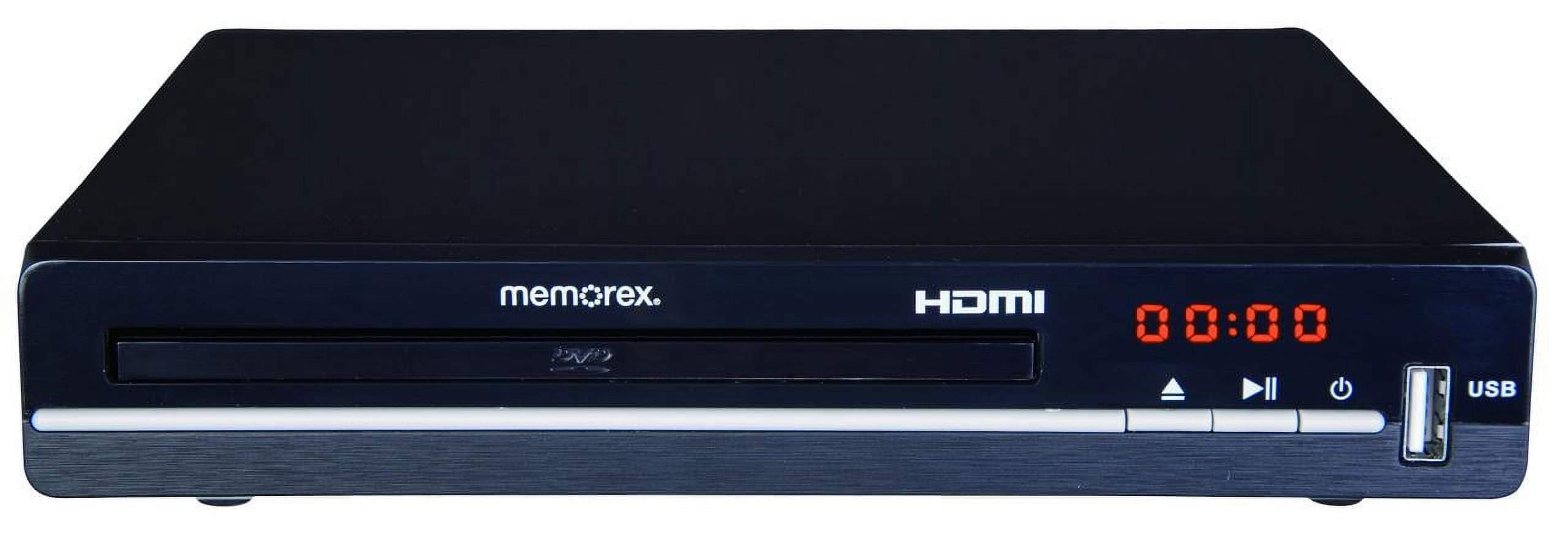 Memorex - HDMI DVD Player with 4-Digit LED Display, & Home Stereo System Support - Black