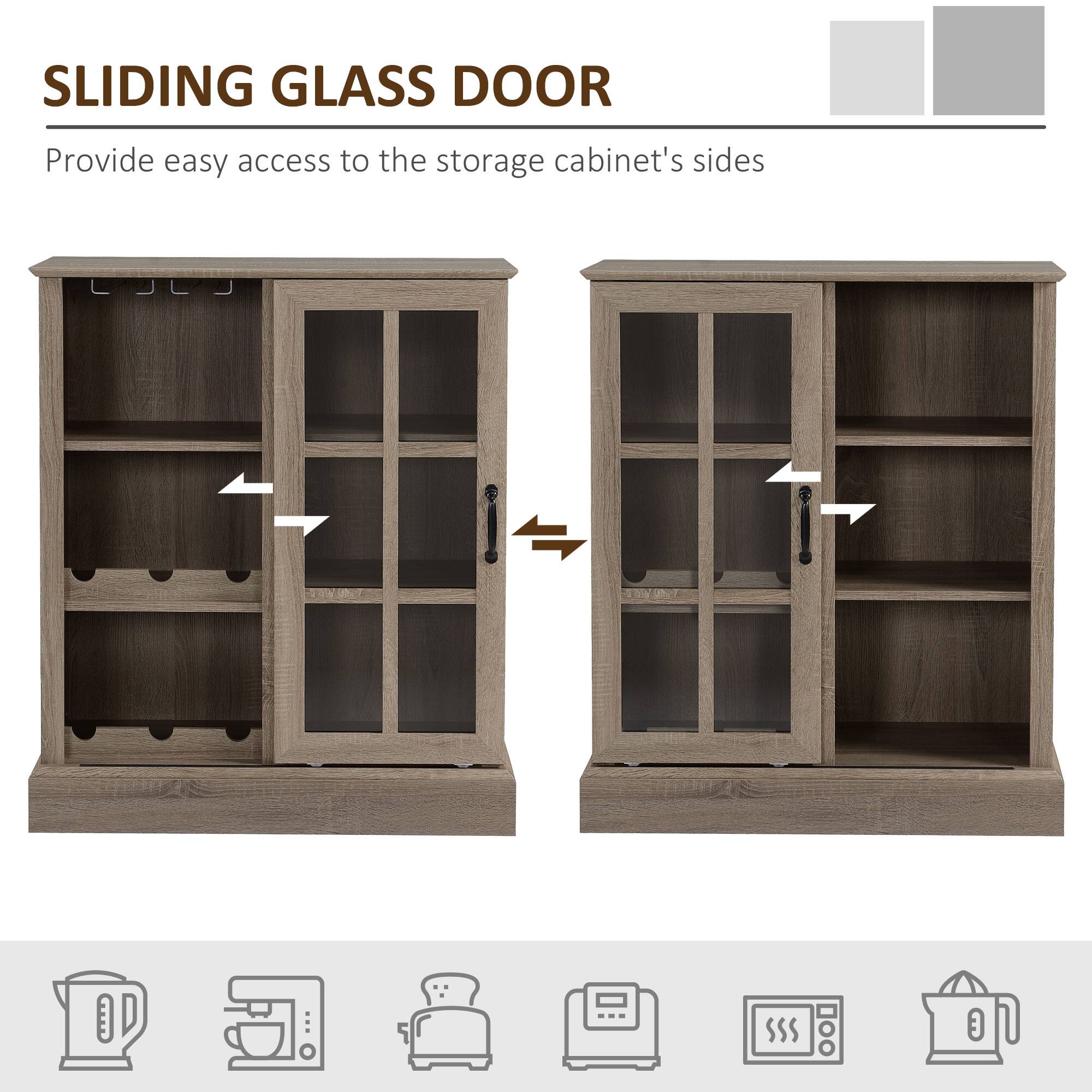 SLIDING GLASS DOOR  
Provide easy access to the storage cabinet's sides