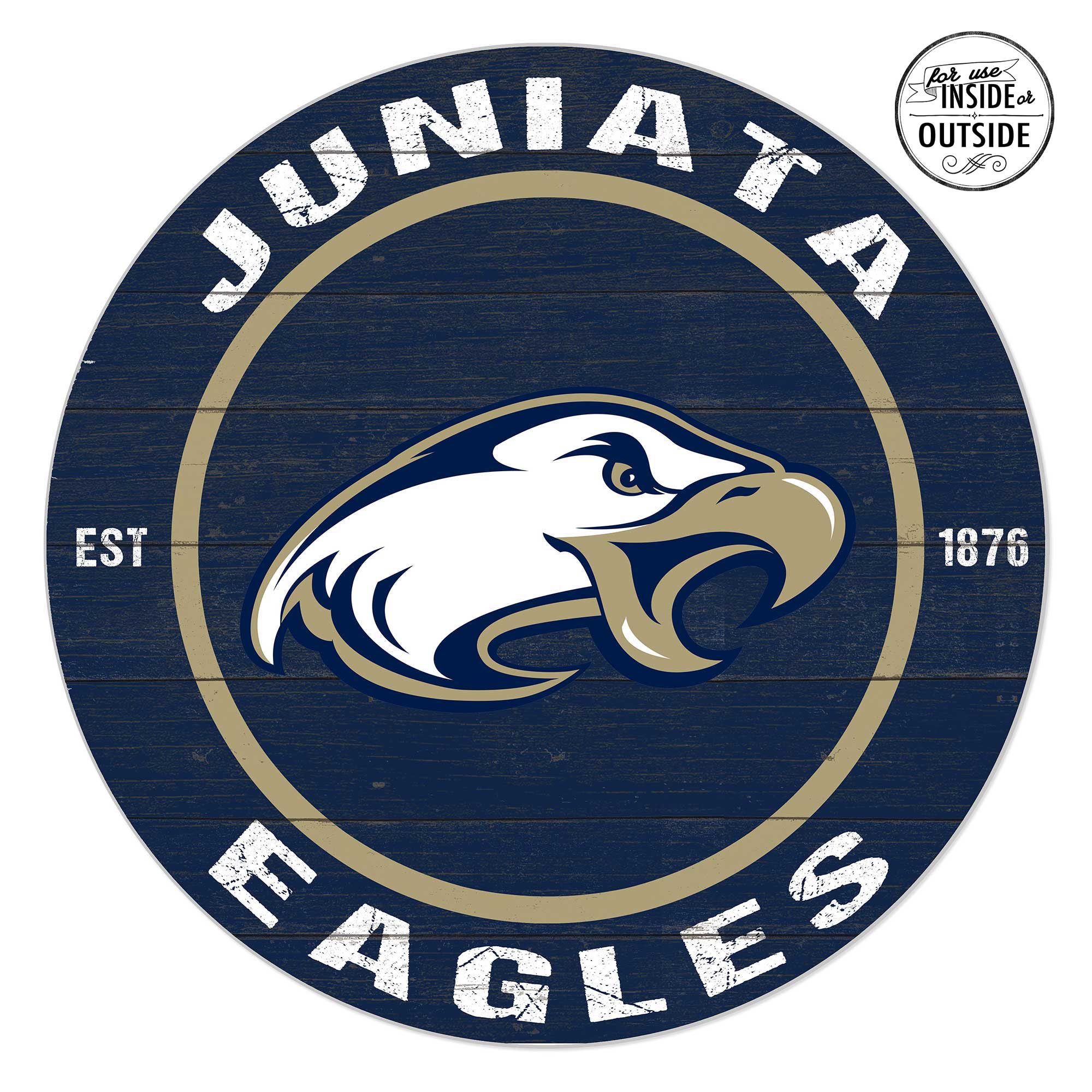 Juniata Eagles 20'' x 20'' Indoor/Outdoor Circle Sign