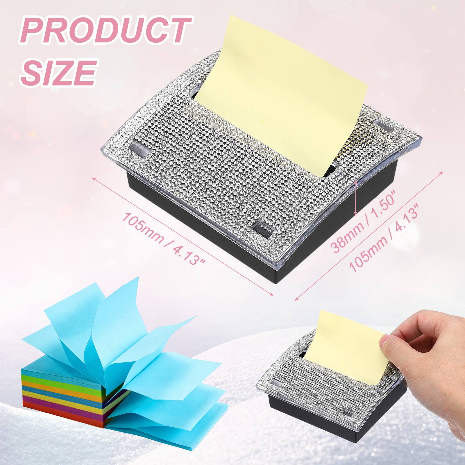 PRODUCT SIZE

105mm / 4.13"  
38mm / 1.50"  
13" / 4.13"