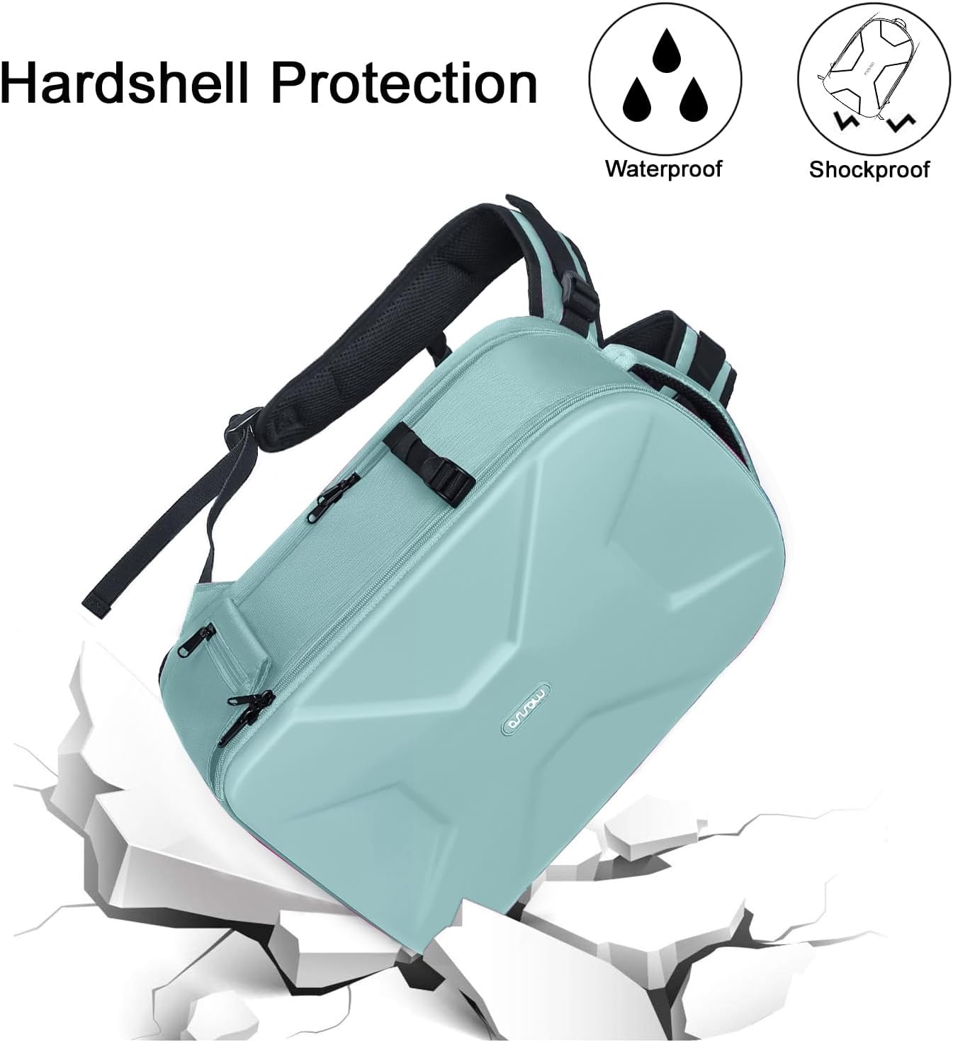 Hardshell Protection  
Waterproof  
Shockproof