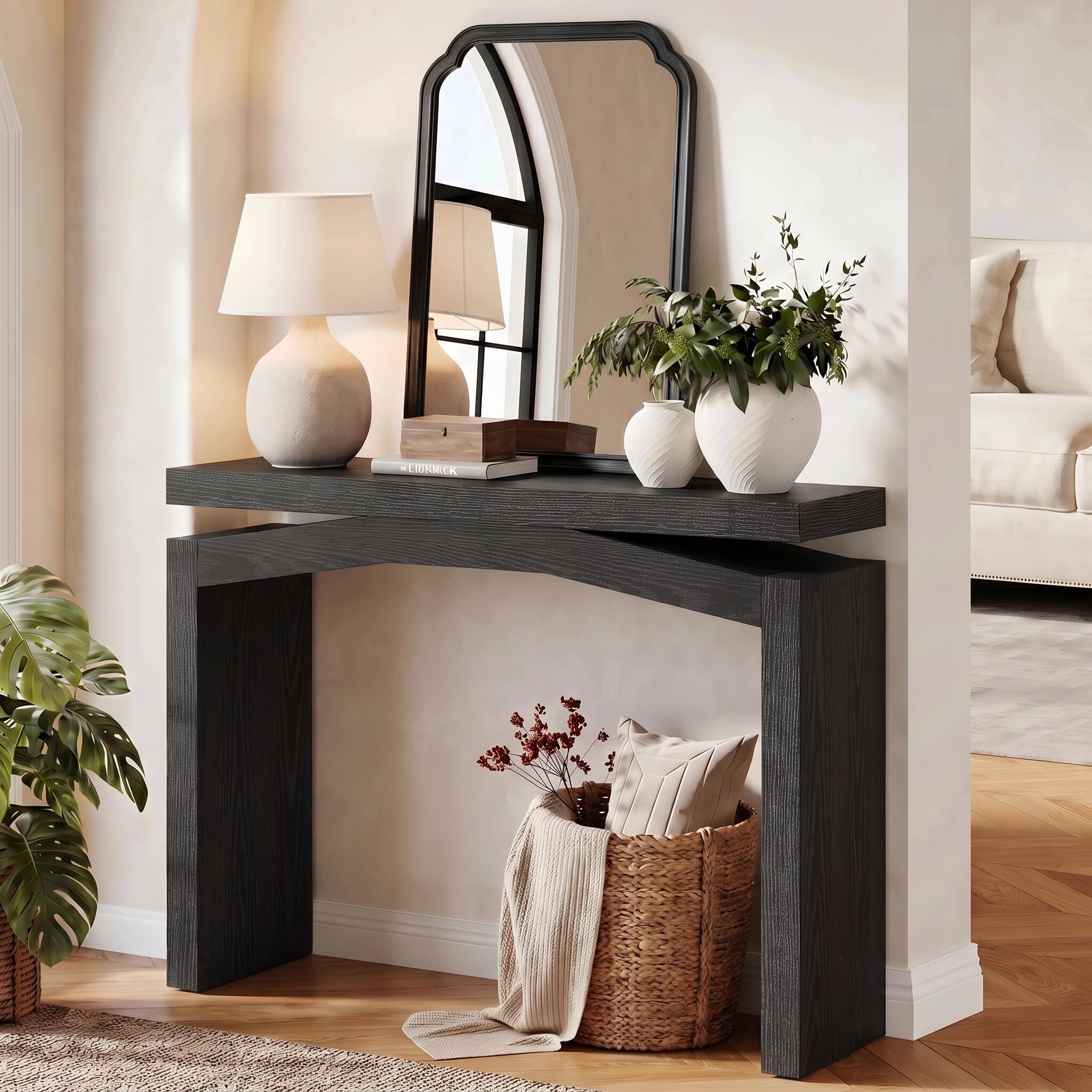 Tribesigns 40 Inch Console Table for Entryway, Farmhouse Sofa Table ...