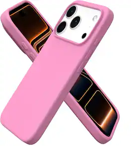 Ornarto - Designed for iPhone 17 Pro Case 6.3", Liquid Silicone Soft Gel Shockproof Protective Case - Peach Pink