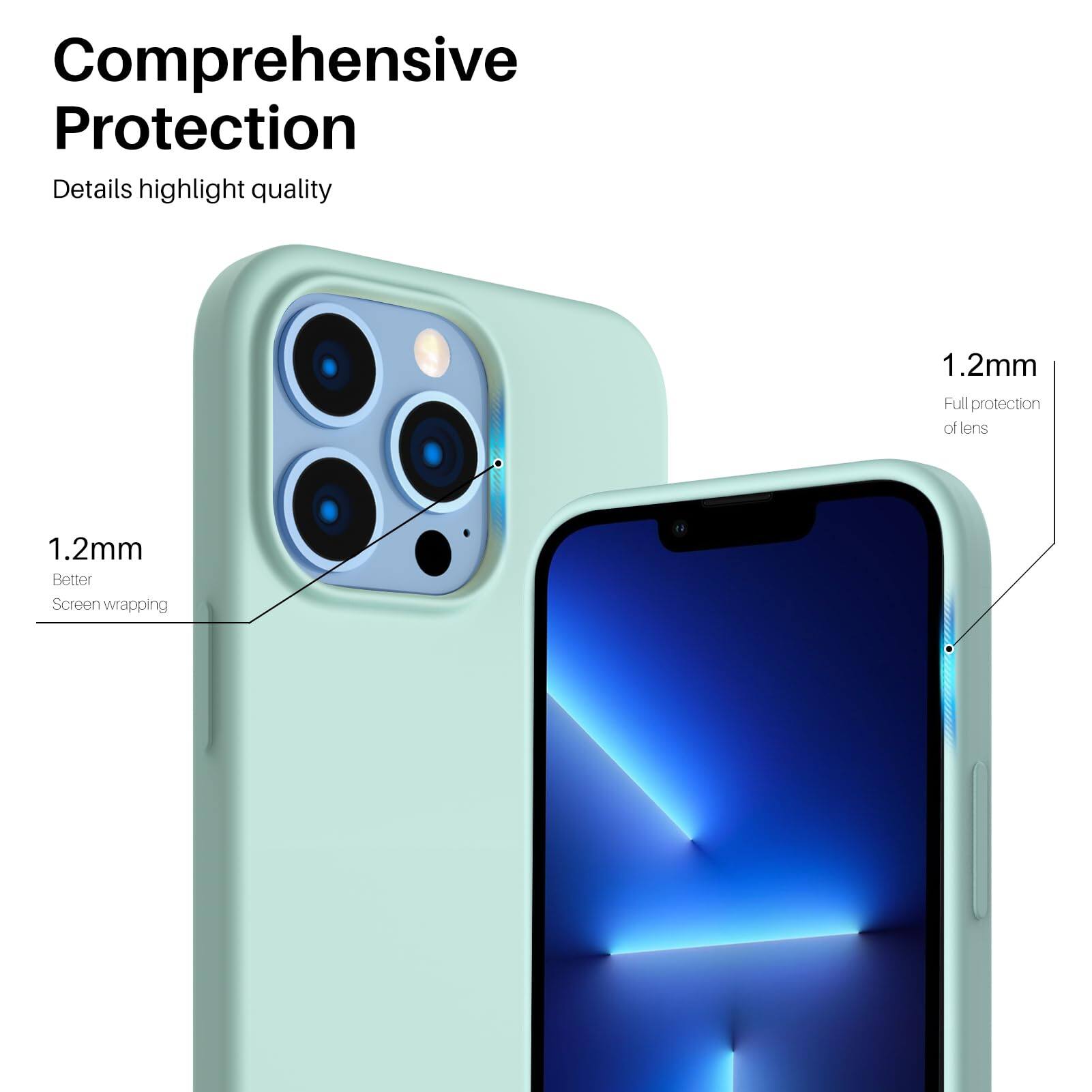 Comprehensive Protection Details highlight quality 1.2mm Full protection of lens 1.2mm Better Screen wrapping