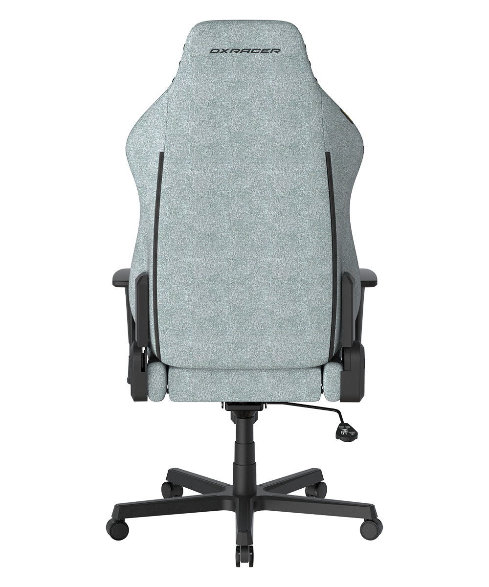 Back. DXRacer - DXRacer Drifting Series Gaming Chair – Fabric Cyan & Black, Ergonomic Racing-Style with 3D Armrests & Reclining Backrest - Cyan and Black.