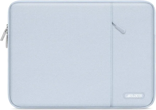 Front. mosiso - Laptop Case 13-13.3 inch Laptop Sleeve Fit with MacBook Air/Pro 13/Pro 14 HP Dell ASUS Lenovo Sleeve Bag with Pocket - Baby Blue.