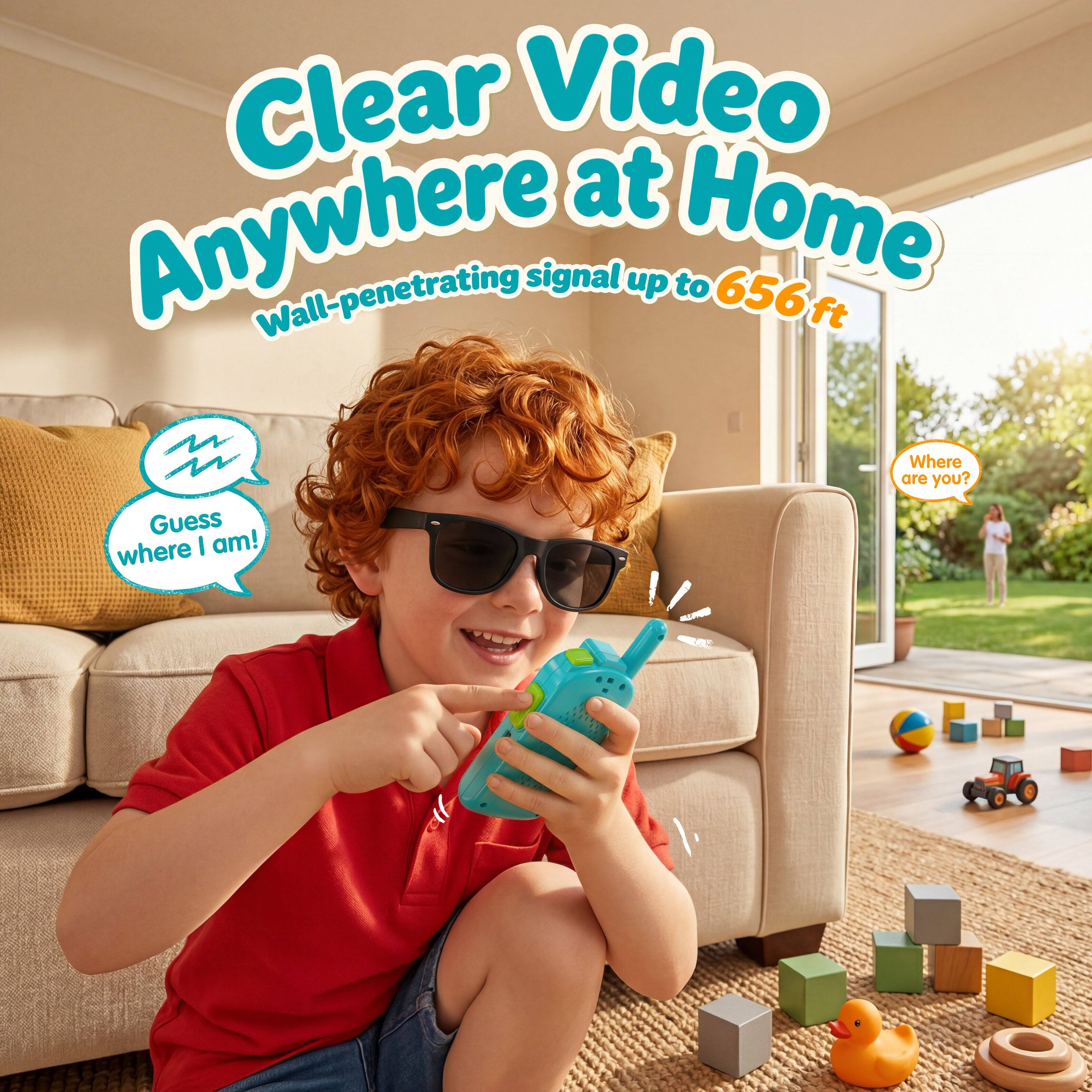 Clear Video Anywhere at Home  
Wall-penetrating signal up to 656 ft  

Guess where I am!  
Where are you?