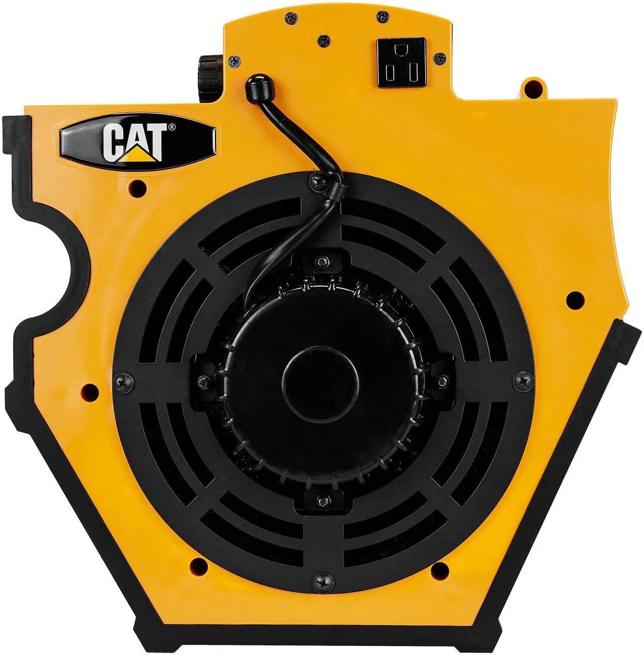 Alt View 3. Caterpillar - Caterpillar® CF-B1200-YW Fan, 1200 CFM, 4 Speed, Dual Ball Bearing, GFCI, 2 Outlets.
