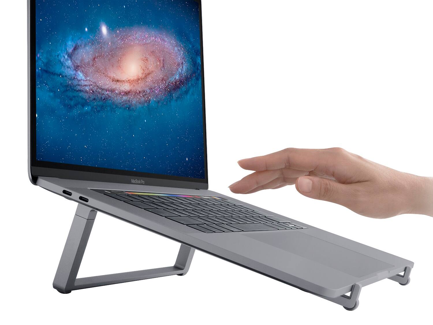 Alt View 14. Rain Design - Rain Design mBar Pro Foldable Laptop Stand - Space Gray.