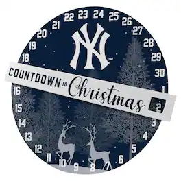 Pegasus - New York Yankees Countdown to Christmas Wall Sign - Multicolor