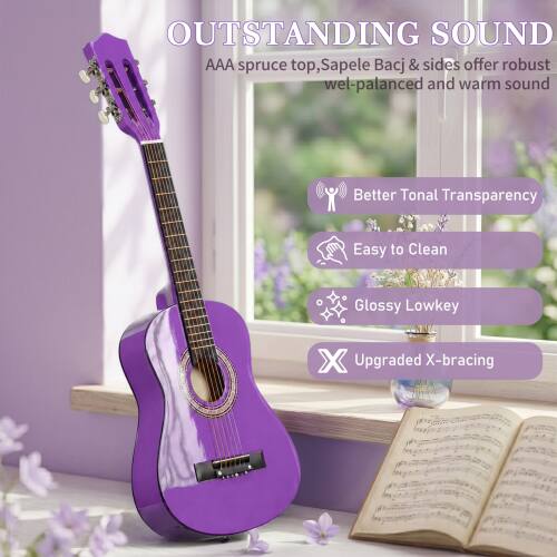 OUTSTANDING SOUND  
AAA spruce top, Sapele Bacj & sides offer robust well-palanced and warm sound  
Better Tonal Transparency  
Easy to Clean  
Glossy Lowkey  
Upgraded X-bracing