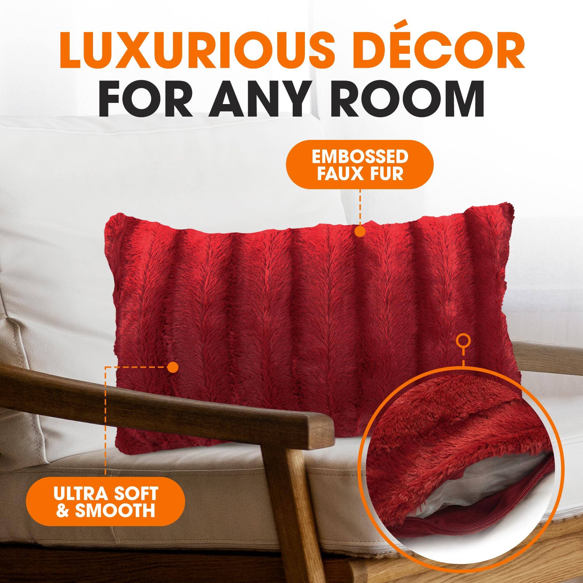 LUXURIOUS DÉCOR FOR ANY ROOM  
EMBOSSED FAUX FUR  
ULTRA SOFT & SMOOTH