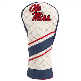 Team Golf - Ole Miss Rebels Striped Quilted Driver Headcover - Multicolor